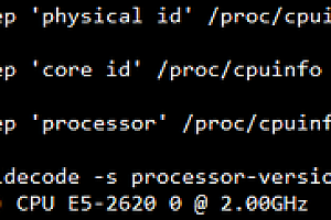 Linux查看系统cpu个数、核心书、线程数